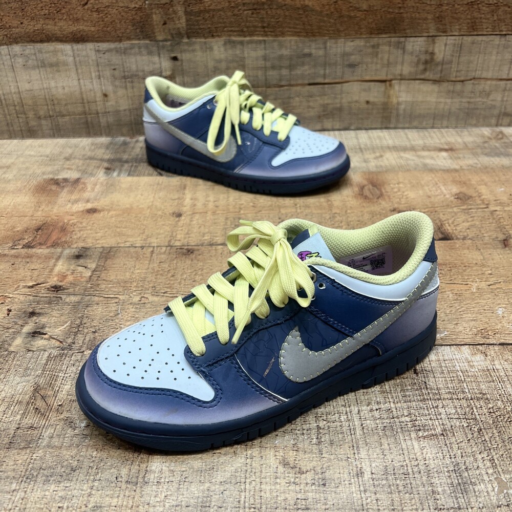 Nike Dunk Low Halloween I Am Fearless Size 3.5 Y Blue Sneakers 2023 FQ8354-491